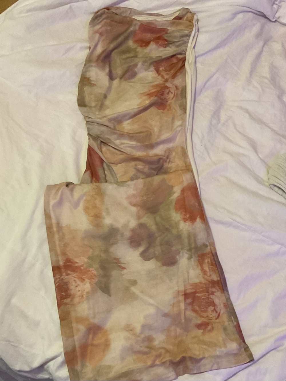 Princess Polly Ruched Maxi Dress in Blush, Rust & Sage Tie-Dye